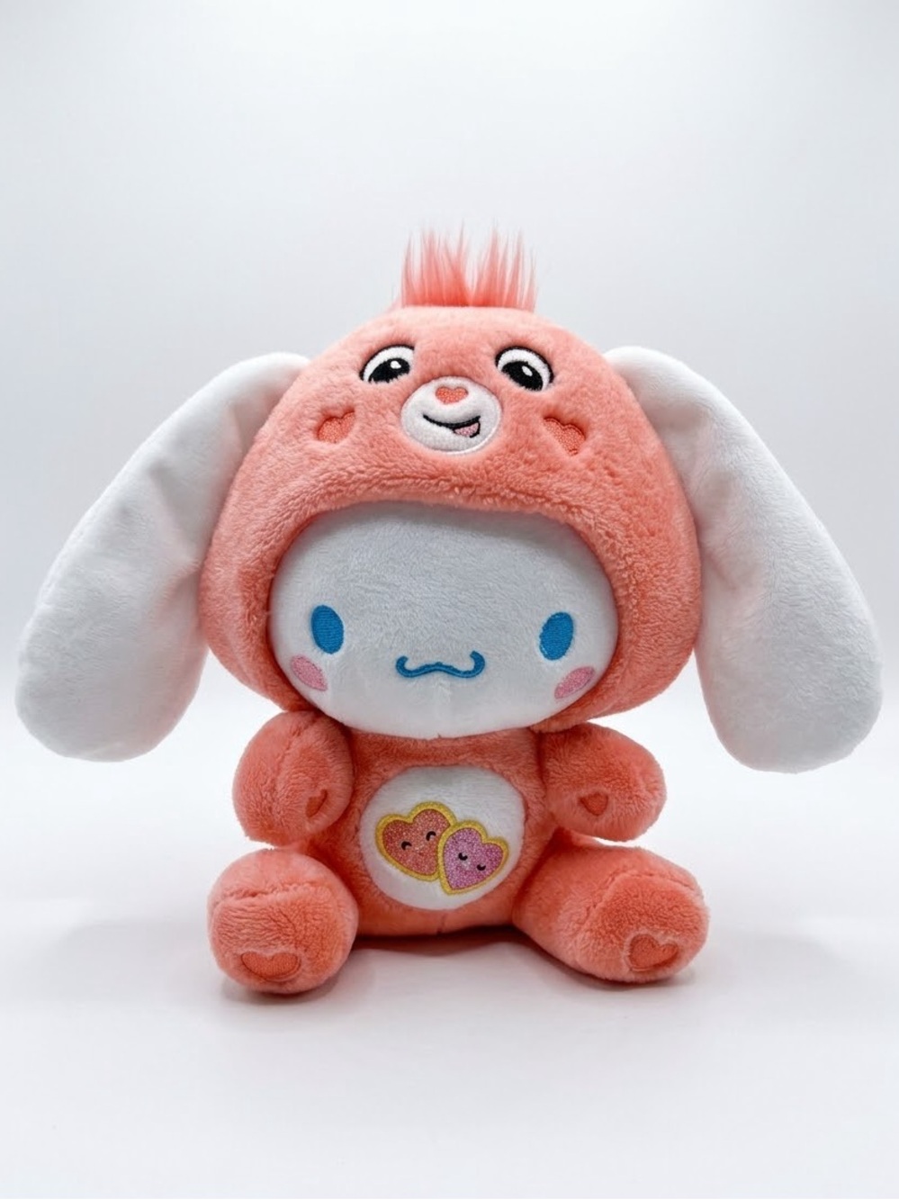 Sanrio Cinnamaroll Pink Care Bear 8” plush toy